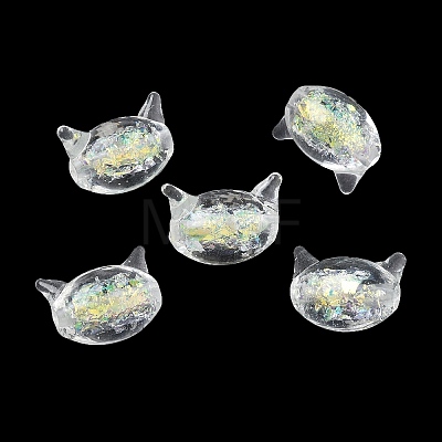 Handmade Foil Lampwork Beads FOIL-Z002-01B-1