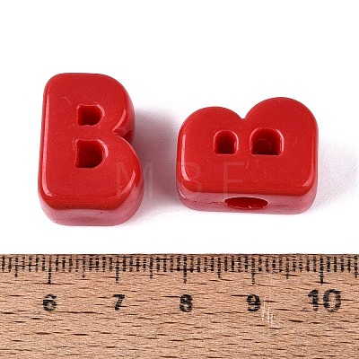 Opaque Acrylic European Beads OACR-M027-01B-05-1