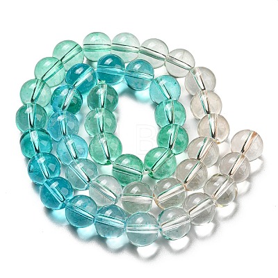 Dyed & Heated Synthetic Quartz Beads Strands G-P502-01C-01-1