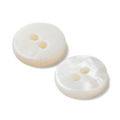 Natural Freshwater Shell Buttons BSHE-P033-06-1