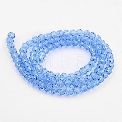 Transparent Glass Bead Strands GLAA-G013-10mm-25-1