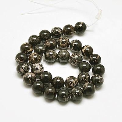 Natural Imperial Jasper Beads Strands G-I122-8mm-11-1