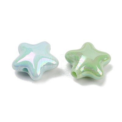 Opaque Acrylic Beads OACR-C022-20-1