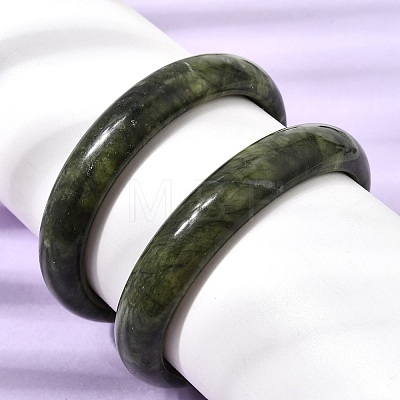 Natural Chinese Jade Southern Jade Bangles for Women BJEW-R296-06-1