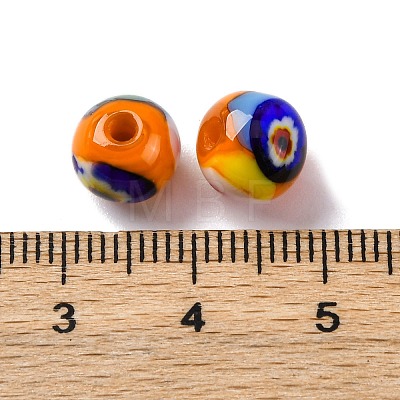 Handmade Millefiori Lampwork Beads LAMP-R003-02A-02-1