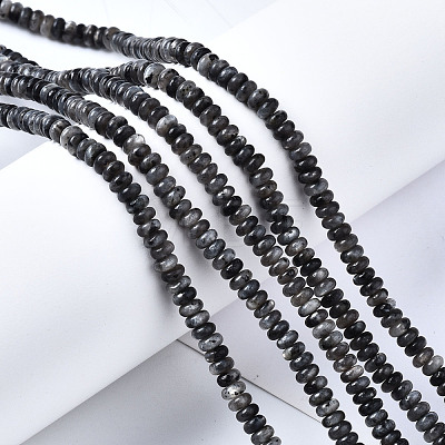 Natural Larvikite Beads Strands G-S366-091A-1