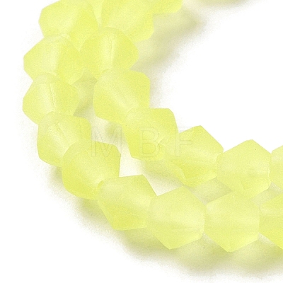 Imitate Austrian Crystal Frosted Glass Beads Strands GLAA-F029-TM3mm-B21-1