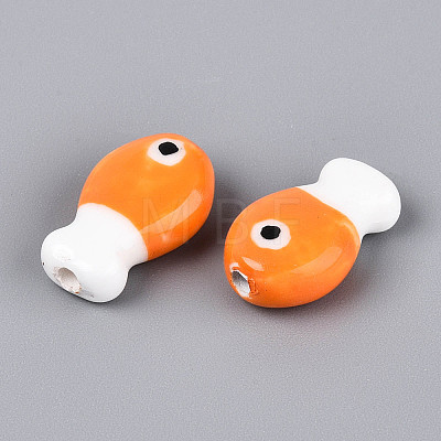 Handmade Porcelain Ceramic Beads PORC-T134-26A-1