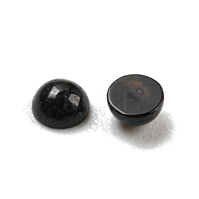 Natural Black Onyx(Dyed & Heated) Cabochons G-H309-02-08-1
