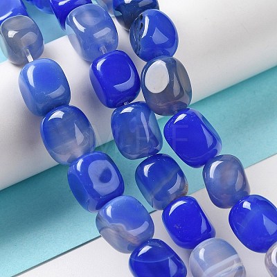 Natural Agate Beads Strands G-H295-A01-05-1