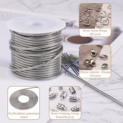 Yilisi DIY Chain Necklaces Making Kits DIY-YS0001-32-1