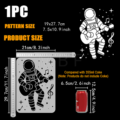 Plastic Hollow Out Drawing Painting Stencils Templates DIY-WH0396-772-1