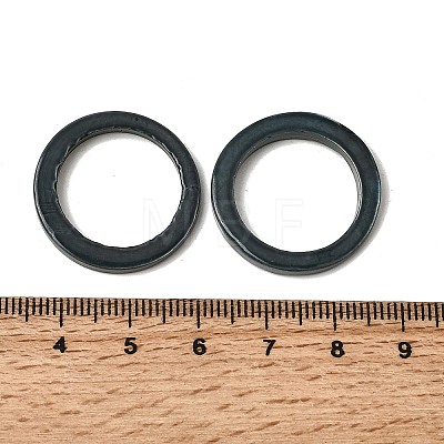 Spray Painted Natural Freshwater Shell Linking Rings SHEL-C009-07-1