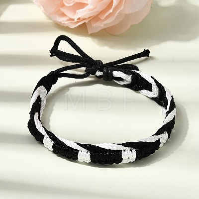 Adjustable Cotton Cord Braided Friendship Bracelets FB-CBA27E8-01A-1