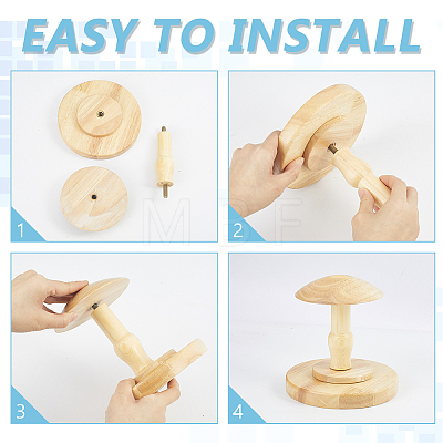 Wood Hat Display Holders AJEW-WH0596-871-1