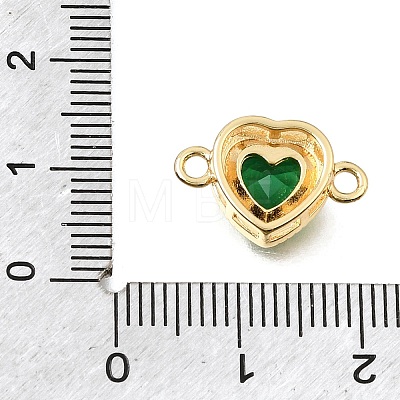 Brass Glass Connector Charms KK-E802-26G-B-1