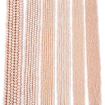Electroplate Glass Beads Strands LS-EGLA-A044-P4mm-B05-1