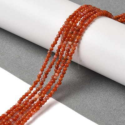 Natural South Red Agate Beads Strands G-B090-A04-01-1