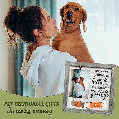 MDF Pet Photo Frames DIY-WH0525-003-1