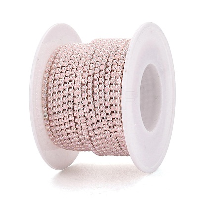 Iron & ABS Plastic Imitation Pearl Tennis Chains CH-Q006-01A-10-1