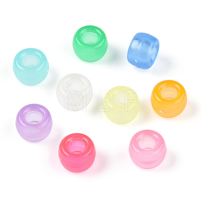 Transparent Luminous Acrylic Beads X-OACR-N137-33-1