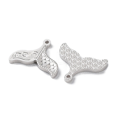 Rhodium Plated 925 Sterling Silver Charms STER-C003-07P-1