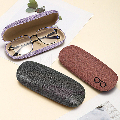 1Pc Oval Polyester Eyeglass Cases AJEW-CN0007-34-1
