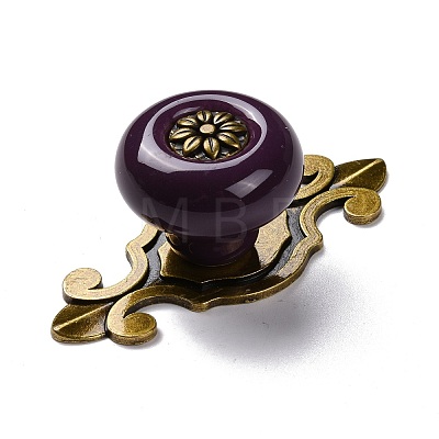 Round-shaped Porcelain Cabinet Door Knobs FIND-Z004-18G-1