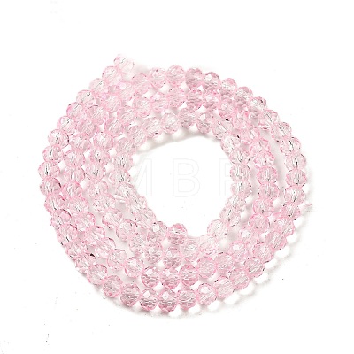 Transparent Baking Paint Glass Beads Strands DGLA-A034-T4mm-D04-1