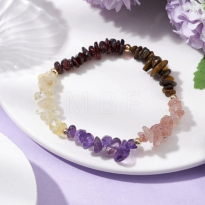 Sagittaus Guardian Gemstone Stretch Bracelets BJEW-JB11108-11-1