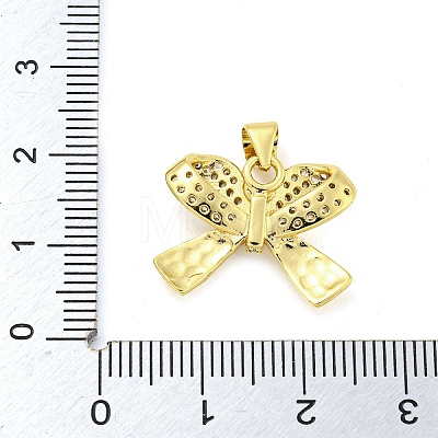 Brass Micro Pave Clear Cubic Zirconia Pendants FIND-Z044-05G-1