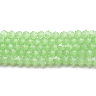 Imitation Jade Glass Beads Strands GLAA-F029-J4mm-01-1