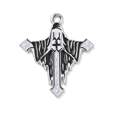 Halloween Alloy Enamel Pendants AL-CBA492B-01F-P-1