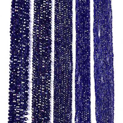 Electroplate Glass Beads Strands EGLA-A044-T2mm-B06-1