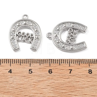 Brass with Cubic Zirconia Pendant KK-CJC0023-02B-P-1