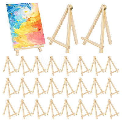 28Pcs Folding Wood Tabletop Easel AJEW-WH0709-313-1