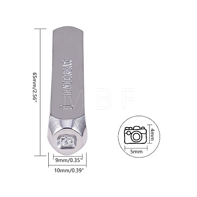 Iron Metal Stamps AJEW-BC0005-39H-1