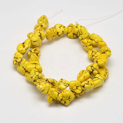 Dyed Natural Magnesite Bead Strands G-M139-05-C-1