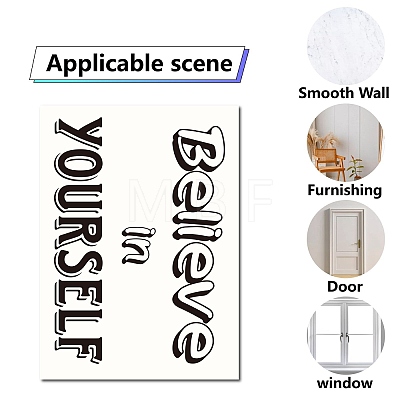 PVC Wall Sticker DIY-WH0345-011-1