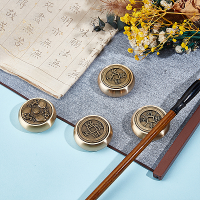 4Pcs 4 Styles Brass Paper Weight DJEW-ME0001-12-1