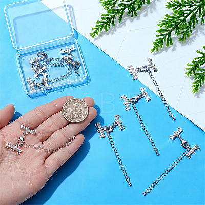 Brass Micro Pave Clear Cubic Zirconia Rectangle Chandelier Component Links FIND-UN00030-1