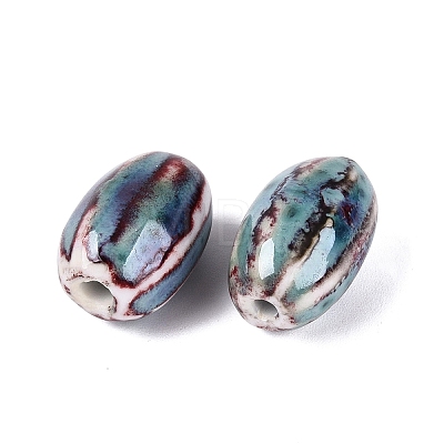 Vintage Handmade Porcelain Beads PORC-Q006-10I-1