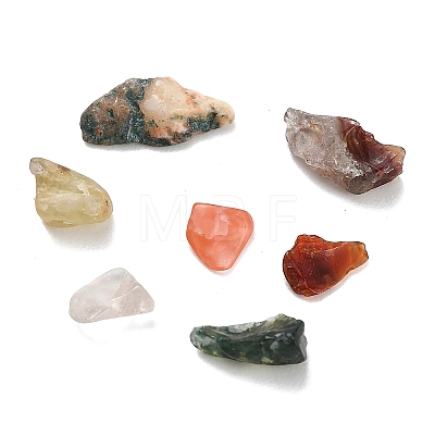 Natural Red and Green Rutilated Quartz Beads G-D345-02-1