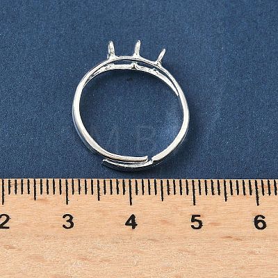 Adjustable Brass Finger Ring Trays for Hanging Pendant KK-K414-03C-S-1