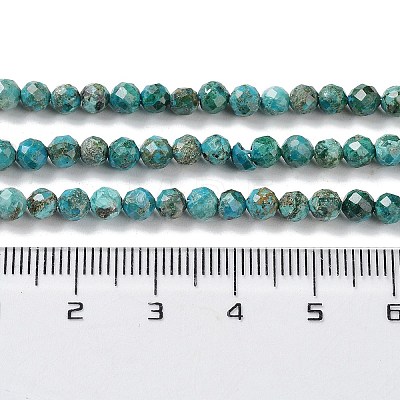 Natural Chrysocolla Beads Strands G-P514-A03-03-1