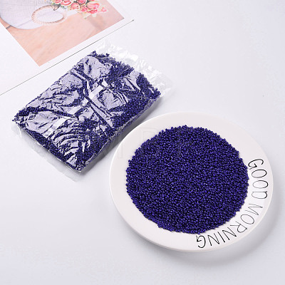 Baking Paint Glass Seed Beads SEED-S002-K6-1