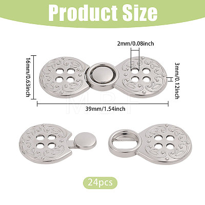 Zinc Alloy Snap Lock Clasps FIND-WH0149-96P-1