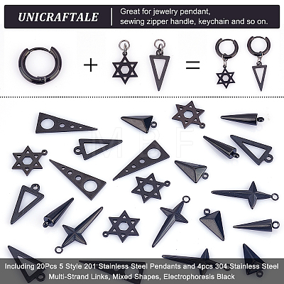 Unicraftale Jewelry Making Finding Kits STAS-UN0035-92-1