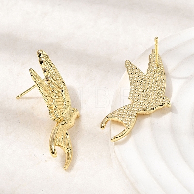 Women's Brass Stud Earrings EJEW-D352-08G-1