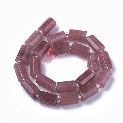 Natural Strawberry Quartz Beads Strands G-F595-J04-1